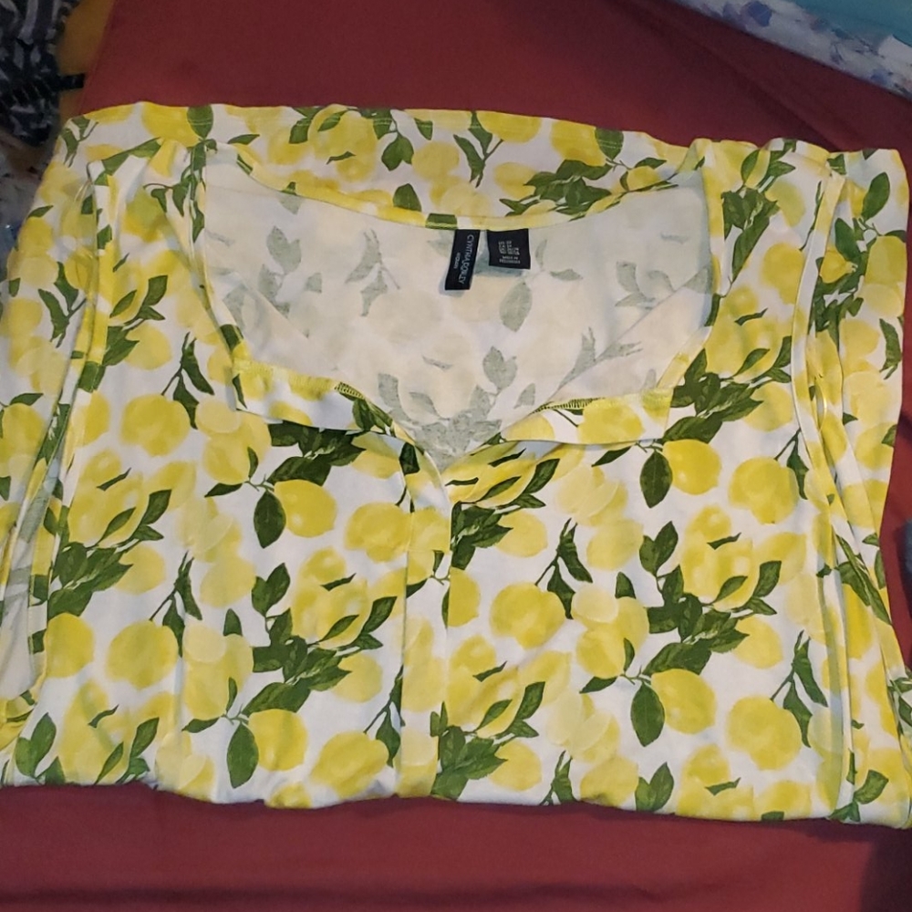 Plus Size Lemon Tank Top